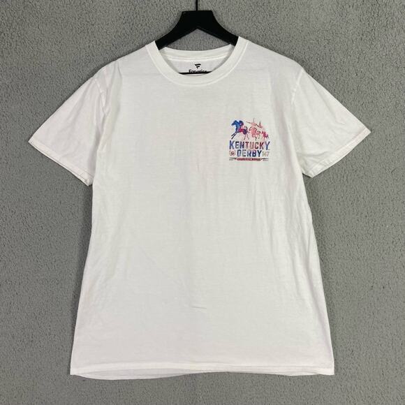 Fanatics Kentucky Derby 2021 Churchill Downs Men's White T-Shirt Size L - Picture 3 of 10